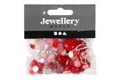 Kreativ-Spiele - Creativ Company Glass Beads Various Ladybug Heart Leaves 60 grams - 684230
