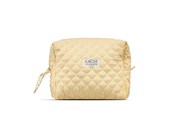 Sonstige Körperpflege - Karen Large toiletry bag in yellow checkered quilt - 10073-2