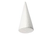 Kunst & Handwerk Ausstattung - Creativ Company - Styrofoam Cone White 35cm - 54345