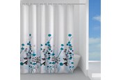 Badezimmerzubehör - Gedy Duschvorhang blaue Blume 180x200 cm - 12315