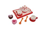 Holzspielzeug - Playwood Tea set Hearts/Dot - PW2171B