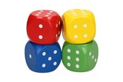 Holzspielzeug - Playwood Wooden Dice Set Large 4pcs. - RS469