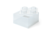 Kinderzimmer - LEGO Storage Brick 4 Top Lid Glitter Translucent - 40090803