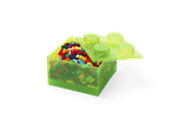 Kinderzimmer - LEGO Storage Brick 4 Top Lid Translucent Light Green - 40090806