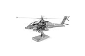 Modellbau - Eureka Metal Earth AH-64 Apache Silver Edition - 570083