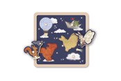 Baby Spielzeug - Filibabba Sensorisches Formenpuzzle aus Holz - Little Adventurers - FI-03828
