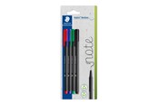 Utensilien zum Schreiben und Zeichnen - Staedtler Fineliner triplus rPP ass. 4pc Bl - 334-S BK4