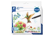 Utensilien zum Schreiben und Zeichnen - Staedtler Fineliner triplus rPP.40pcs - 334 C40-C