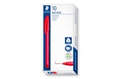 Utensilien zum Schreiben und Zeichnen - Staedtler Ballpoint pen ball 4320 10 pcs F red - 4320 F-2