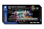 Utensilien zum Schreiben und Zeichnen - Staedtler pigment calligraphy pen 10 pcs goldenochre - 375-16