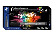 Utensilien zum Schreiben und Zeichnen - Staedtler pigment brush pen 10 pcs intense black - 371-99