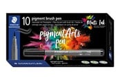 Utensilien zum Schreiben und Zeichnen - Staedtler pigment brush pen 10 pcs rosé pink - 371-208
