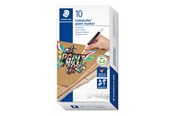 Utensilien zum Schreiben und Zeichnen - Staedtler Acrylic marker Lumocolor.10 pcs white - 349-0