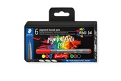 Utensilien zum Schreiben und Zeichnen - Staedtler pigment brush pen Basic Colour 6pcs - 371 C6-9