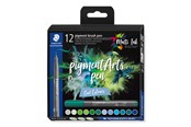 Utensilien zum Schreiben und Zeichnen - Staedtler pigment brush pen Cool Col 12pcs - 371 C12-6
