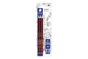 Utensilien zum Schreiben und Zeichnen - Staedtler Pencil tradition HB x3 bc 100% PEFC - 110-HBBK3D