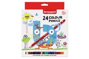 Utensilien zum Schreiben und Zeichnen - Bruynzeel Kids Colouring Pencils 24 pcs. - 60112003