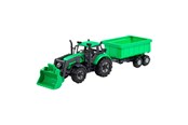 Spielzeugauto - Cavallino Toys Cavallino Tractor with Loader and Trailer Tipper Truck Green Scale 1:32 - 1254FM04