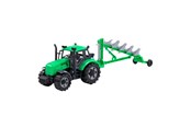 Spielzeugauto - Cavallino Toys Cavallino Tractor with Plough Green Scale 1:32 - 1263FM04