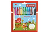 Utensilien zum Schreiben und Zeichnen - STABILO Trio Jumbo - Felt-tip pen - Set of 12 pieces - 380/12-01