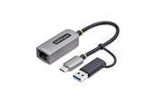 Netzwerkadapter (Netzkarte, Druckserver, u.s.w.) - StarTech.com USB-C to Ethernet Adapter w/USB-A Adapter Realtek RTL8153B - network adapter - USB-C 3.2 Gen 1 - Gigabit Ethernet - C21GA-USB-ETHERNET