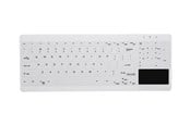 Tastaturen - Cherry Active Key MedicalKey AK-C7412F - keyboard compact - with touchpad - QWERTY - Pan Nordic - white Input Device - Tastaturen - Nordisch - Weiss - AK-C7412F-GUS-W/NOR