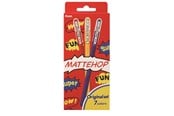 Utensilien zum Schreiben und Zeichnen - Pentel K110-V7STA MATTEHOP Gel Roller 1mm ORIGINAL  Set - K110-V7STA