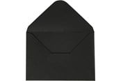 Briefumschläge und Versandkartons - Creativ Company - Envelope Black 11.5x16cm 10 pcs. - 217012