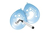 Spielzeug - Folat BV - Writable Balloons Birth Boy 6 pcs. - 08590