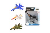 Spielzeugauto - Toi-Toys Metal Pull-back Fighter Plane - 21855Z