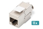 Netzwerkzubehör - DIGITUS CAT 6A Keystone Module (8-Pack) - DN-93615-8
