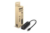 USB-Hubs - Club 3D CSV-1549 - hub - USB Type-C - 4 ports USB-Hubs - 4 - Schwarz - CSV-1549