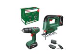 Schraub/Bohrmaschinen - Bosch Cordless Impact Drill DIYSet EasyImp+Saw - 06039D810A