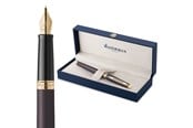 Utensilien zum Schreiben und Zeichnen - Waterman Hémisphère Fountain Pen | Lava Black (The Understated Edit Collection) | Fine Nib with Blue Ink | Gift Box - 2217939