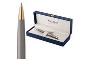 Utensilien zum Schreiben und Zeichnen - Waterman Hémisphère Ballpoint Pen | Stone Grey (The Understated Edit Collection) | Medium Point with Blue Ink | Gift Box - 2217946