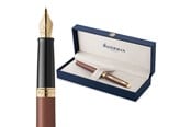 Utensilien zum Schreiben und Zeichnen - Waterman Hémisphère Fountain Pen | Copper Red (The Understated Edit Collection) | Medium Nib with Blue Ink | Gift Box - 2217948