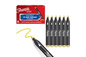 Utensilien zum Schreiben und Zeichnen - Sharpie Creative Marker Acrylic Paint Pens | Bullet Tip Water-Based Paint Markers | Yellow | 6 Count - 2218063