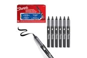 Utensilien zum Schreiben und Zeichnen - Sharpie Creative Marker Acrylic Paint Pens | Brush Tip Water-Based Paint Markers | Black | 6 Count - 2218069