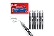 Utensilien zum Schreiben und Zeichnen - Sharpie Creative Marker Acrylic Paint Pens | Brush Tip Water-Based Paint Markers | Cool Grey | 6 Count - 2218120