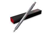 Utensilien zum Schreiben und Zeichnen - Rotring 600 Gel Pen | 0.55 mm | Black Ink | Silver Metal Body Pen | Non-Slip Knurled Grip & Hexagonal Barrel | Refillable - 2196011