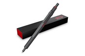 Utensilien zum Schreiben und Zeichnen - Rotring 600 Ballpoint Pen | Medium Point | Black Ink | All-Metal Body Pen | Dark Stone | Non-Slip Knurled Grip & Hexagonal Barrel | Refillable - 2204408