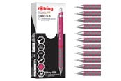 Utensilien zum Schreiben und Zeichnen - Rotring Tikky Mechanical Pencil | HB Lead 0.5 mm | Magenta (pink) Barrel | Lightweight with Rubberised Grip | 12 Count - 2214580