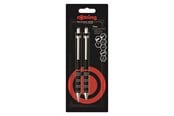 Utensilien zum Schreiben und Zeichnen - Rotring Tikky Mechanical Pencil & Ballpoint Set| HB Lead 0.7 mm Pencil | Medium Point Pen | Black Barrel - 2221239