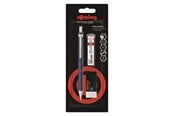 Utensilien zum Schreiben und Zeichnen - Rotring Tikky Retro Mechanical Pencil & Eraser Set | 2B lead 0.5 mm | Blue Barrel - 2221253