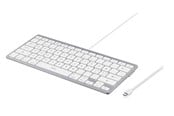 Tastaturen - Deltaco USB-C Keyboard for iOS/MacOS - Tastatur - Ohne Ziffernblock - Nordisch - Silber - TB-126-C