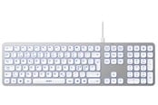 Tastaturen - Deltaco Aluminium Keyboard - Tastaturen - Nordisch - Silber - TB-904