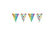 Spielzeug - Folat BV - Bunting Rainbow Happy Birthday 6mtr. - 65827