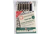 Utensilien zum Schreiben und Zeichnen - Sakura Zentangle Toolset 12 pcs. - Z12PTGB
