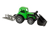 Spiele im Freien - Plasto  Tractor with frontloader and plough 52 cm - 1698000GRB