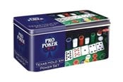 Brettspiele - Tactic Pro Poker - Texas Hold'em Pro Poker Set - 03095